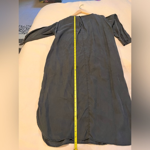 Muji 3/4 sleeve tencel midi relaxed dress - Picture 6 of 7